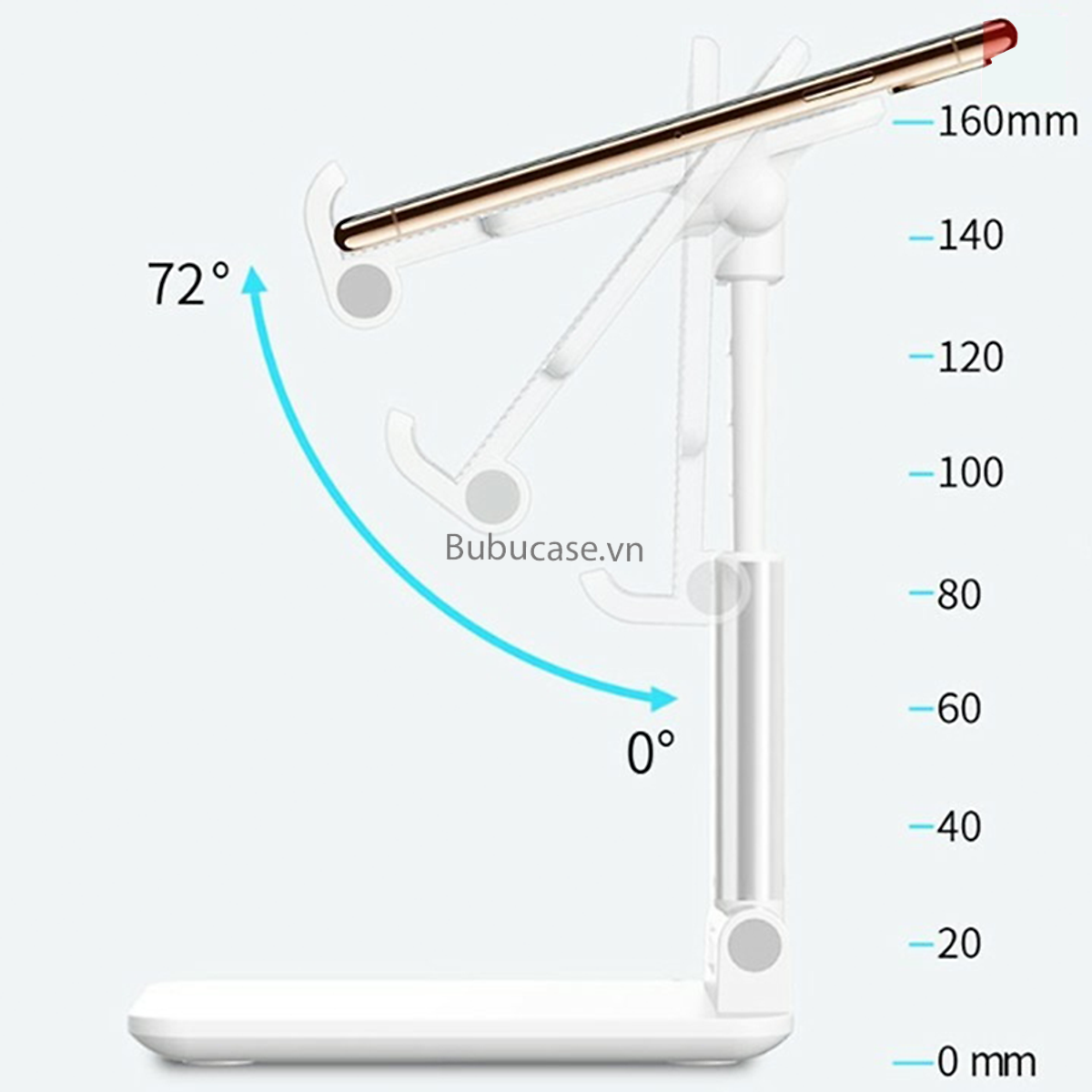 Giá Đỡ Điện Thoại / Máy Tính Bảng - Khung Gấp Gọn Chắc Chắn - Điều Chỉnh Tự Do Góc Độ Rộng Dễ Sử Dụng