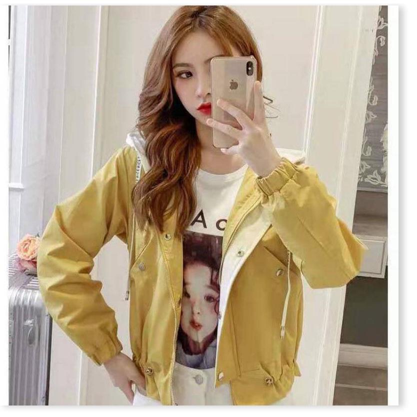Áo khoác kaki kiểu nữ phối nón cực xinh , xịn xò tôn dáng phong cách hàn quốc cho các nàng MẪU MỚI NHẤT HIỆN NAY