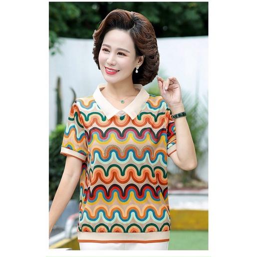 Áo trung niên viền cổ cao cấp