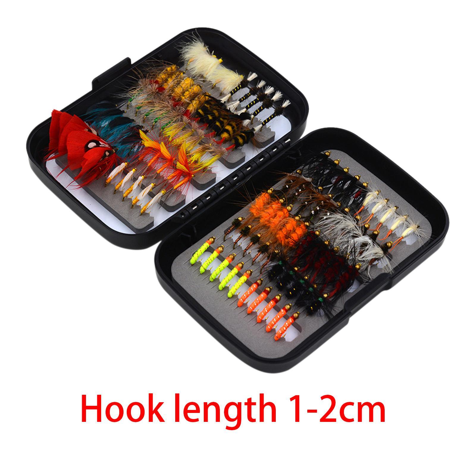 100Pcs Fly Fishing Flies Handmade with Dry\Wet Flies Fly Fishing Accessories