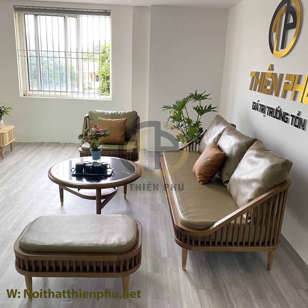 Bộ sofa KBH kết hợp bàn trà tròn Hera mới nhất cho phòng khách sang trọng