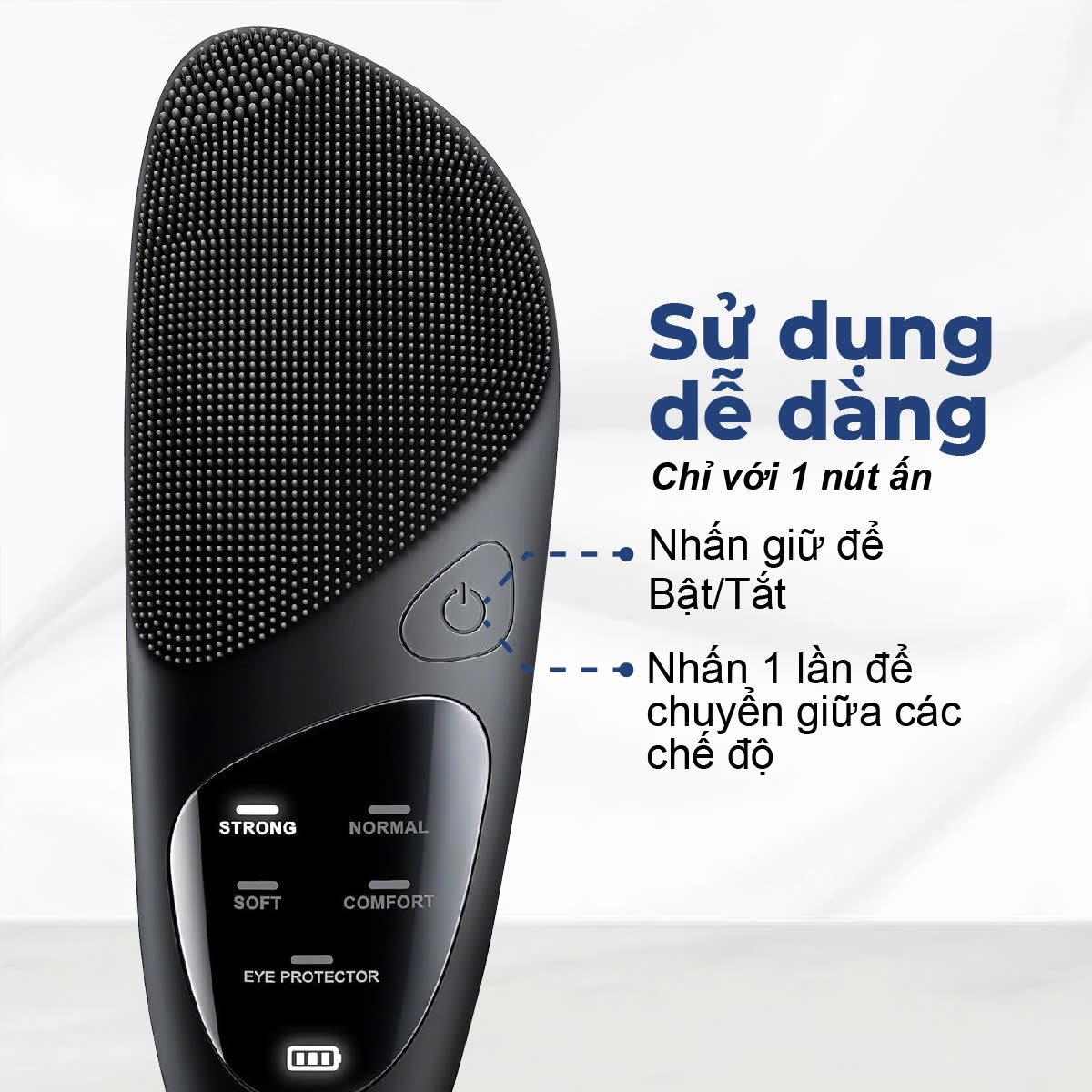 Máy rửa mặt Lebenlang LBL1480, sạc nhanh 2h, 5W, 500 mAh, 5 chế độ, bảo hành 2 năm - hàng chính hãng