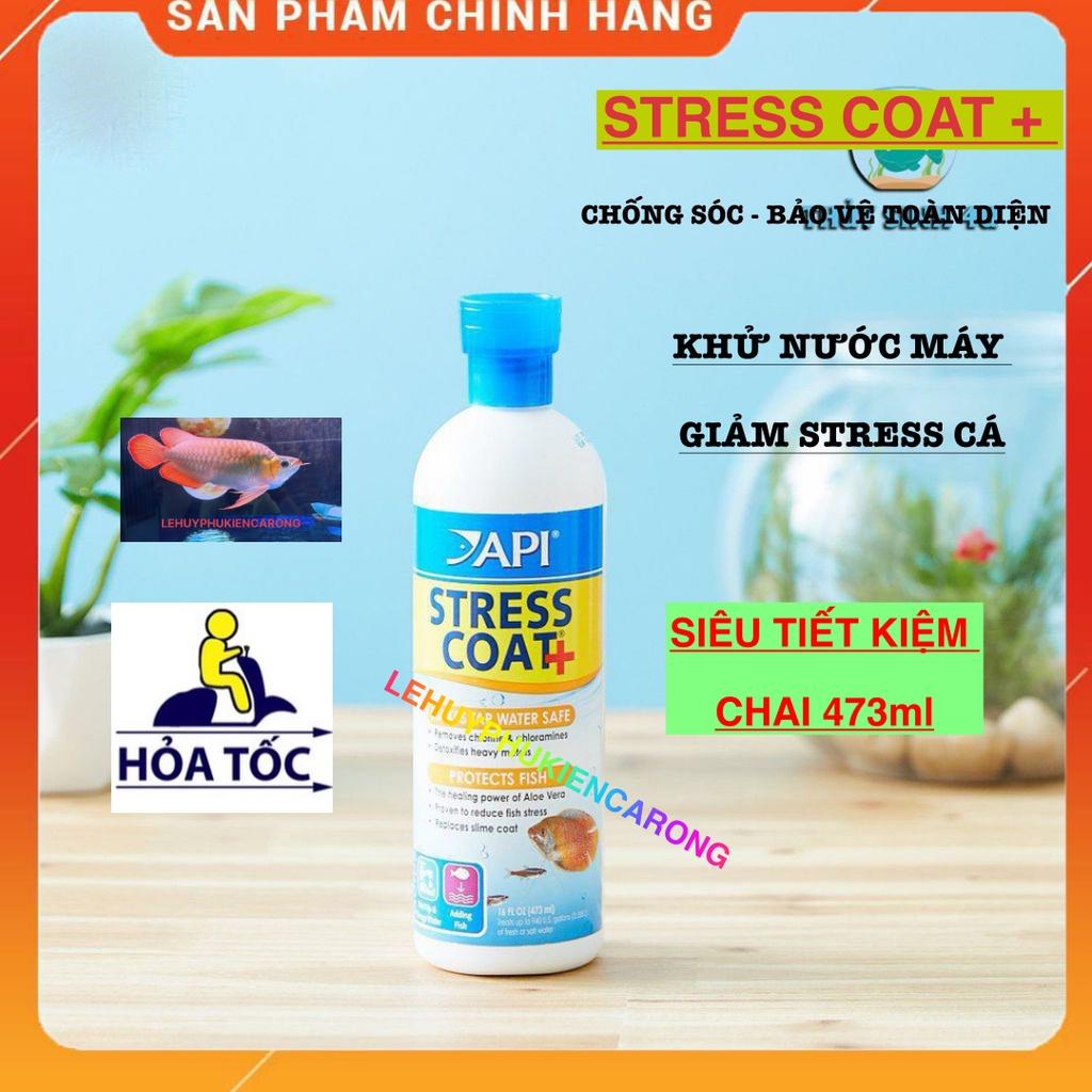 STRESS COAT Dung Dịch Khử Độc Nước, Giảm Stress Cho Cá Chai 118ml, 237ml, 473ml Chính Hãng API MỸ