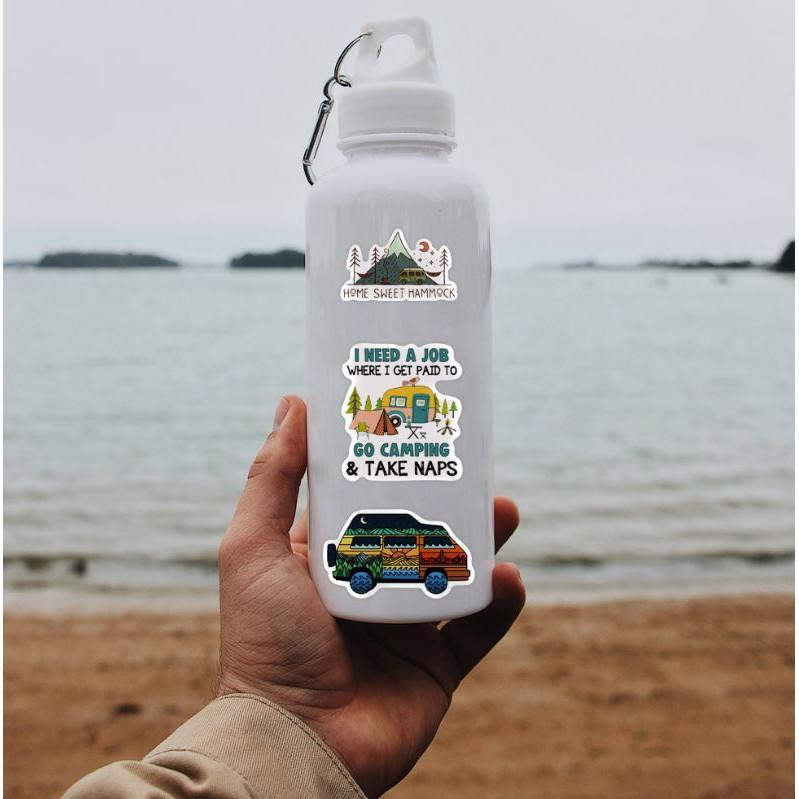 Sticker dán cao cấp Cắm Trại Ngoài Trời Cực COOL ms#205