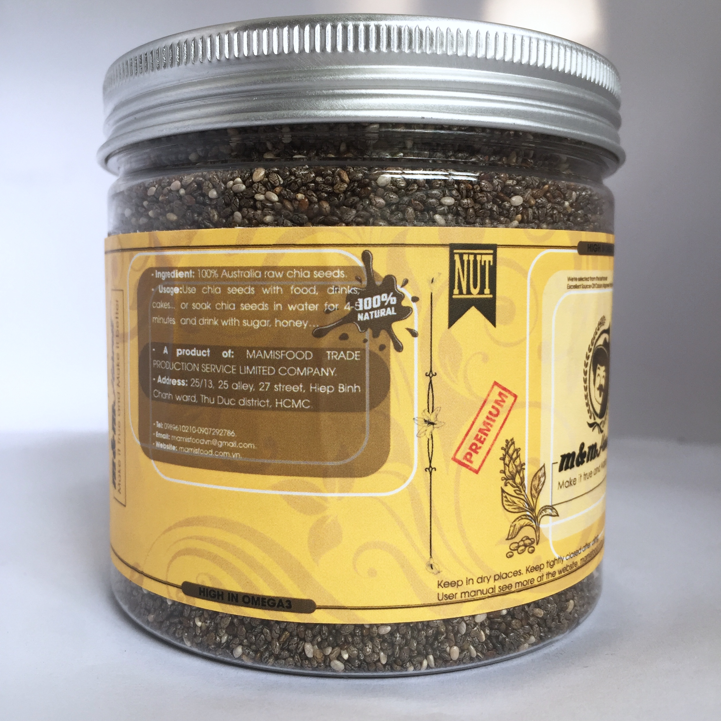 HẠT CHIA NHẬP KHẨU ÚC- AUSTRALIA CHIA SEEDS 250g/500g