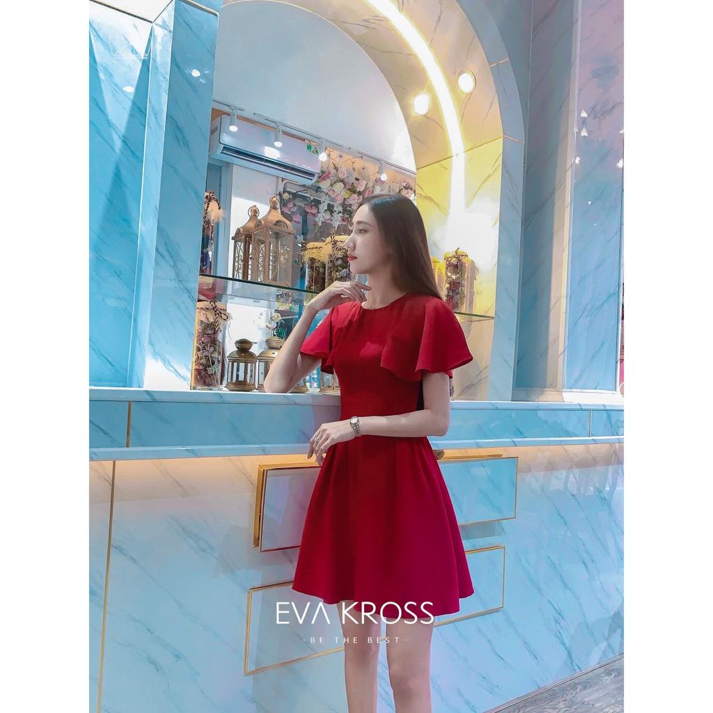 Váy xoè đỏ dự tiệc, đầm công sở Lara Dress EKS121