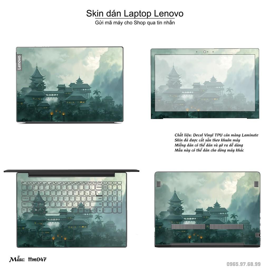 Skin dán Laptop Lenovo in hình Tranh thủy mặc _nhiều mẫu 2 (inbox mã máy cho Shop)