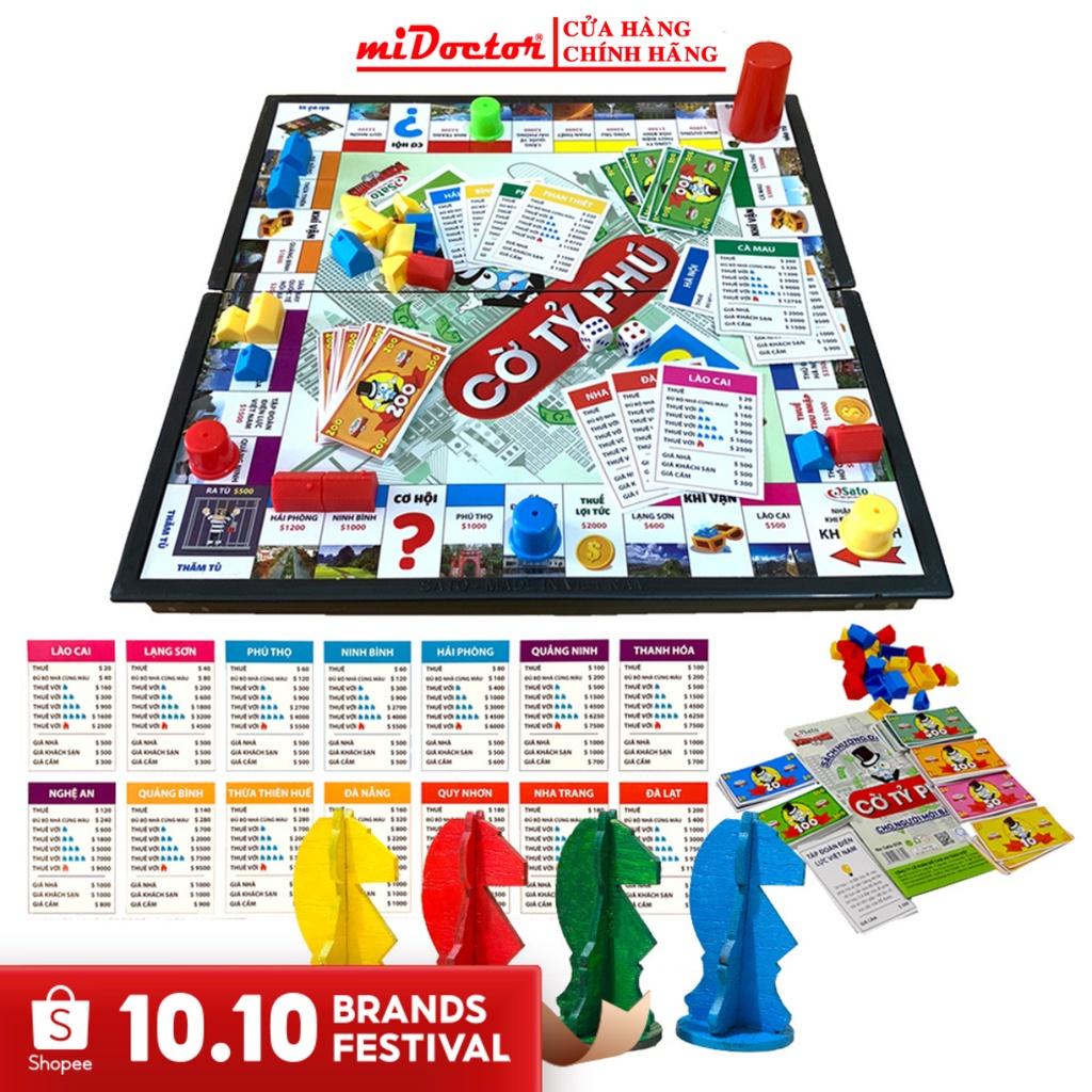 Cờ Tỷ Phú Monopoly Vui Nhộn Cao Cấp, An Toàn Có Chọn Cỡ 31x41, 42x42, Hàng Chính Hãng miDoctor