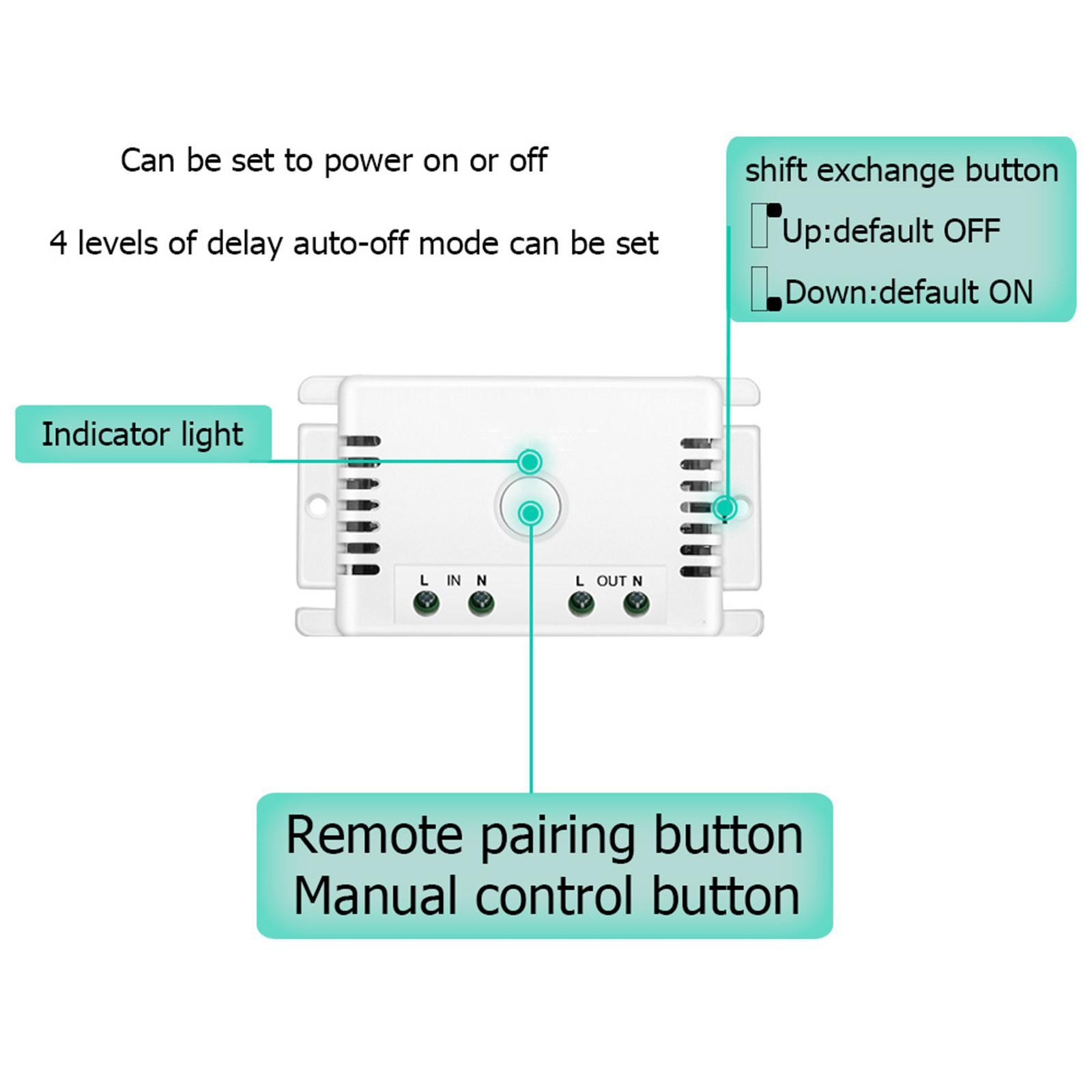 Wireless Digital Remote Control Switch 433MHz for Household Appliances