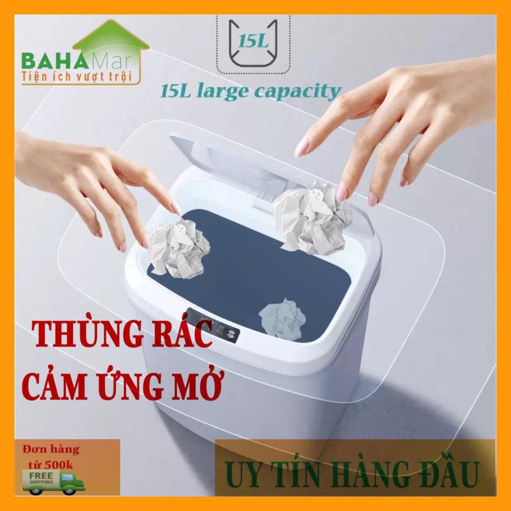 THÙNG RÁC THÔNG MINH MỞ - ĐÓNG BẰNG CẢM ỨNG HÌNH ẢNH DUNG TÍCH 15L &quot;BAHAMAR&quot;