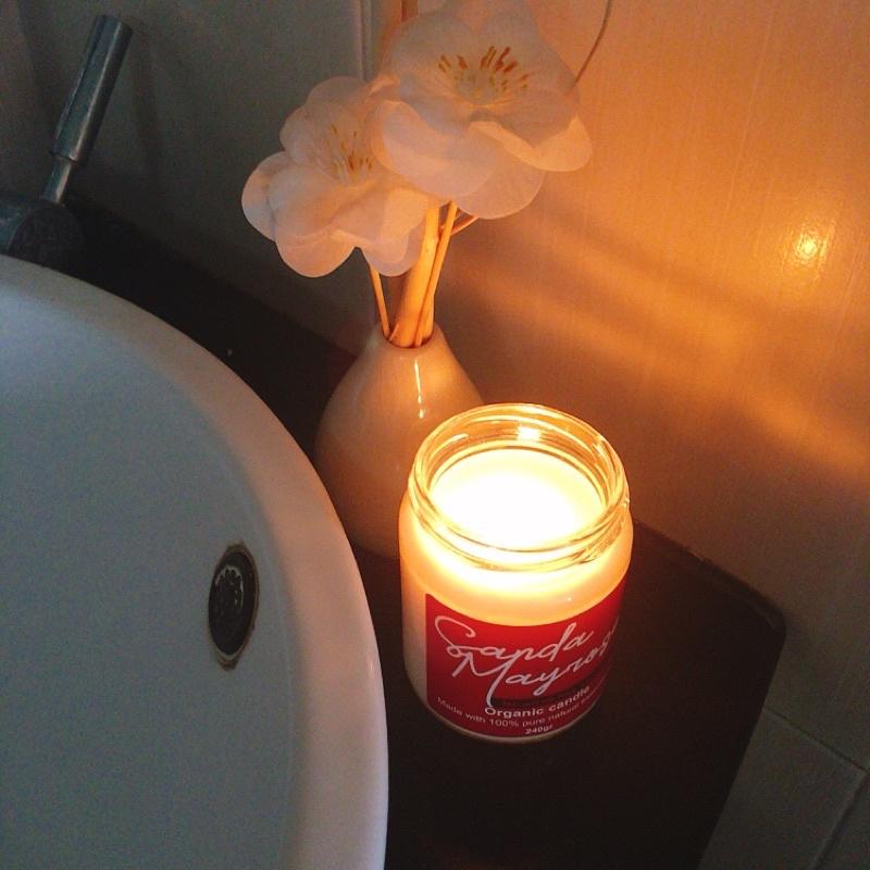 Nến trang trí phòng khách phòng ngủ tiệm cafe phòng tập thẩm mỹ viện spa 240g soy wax