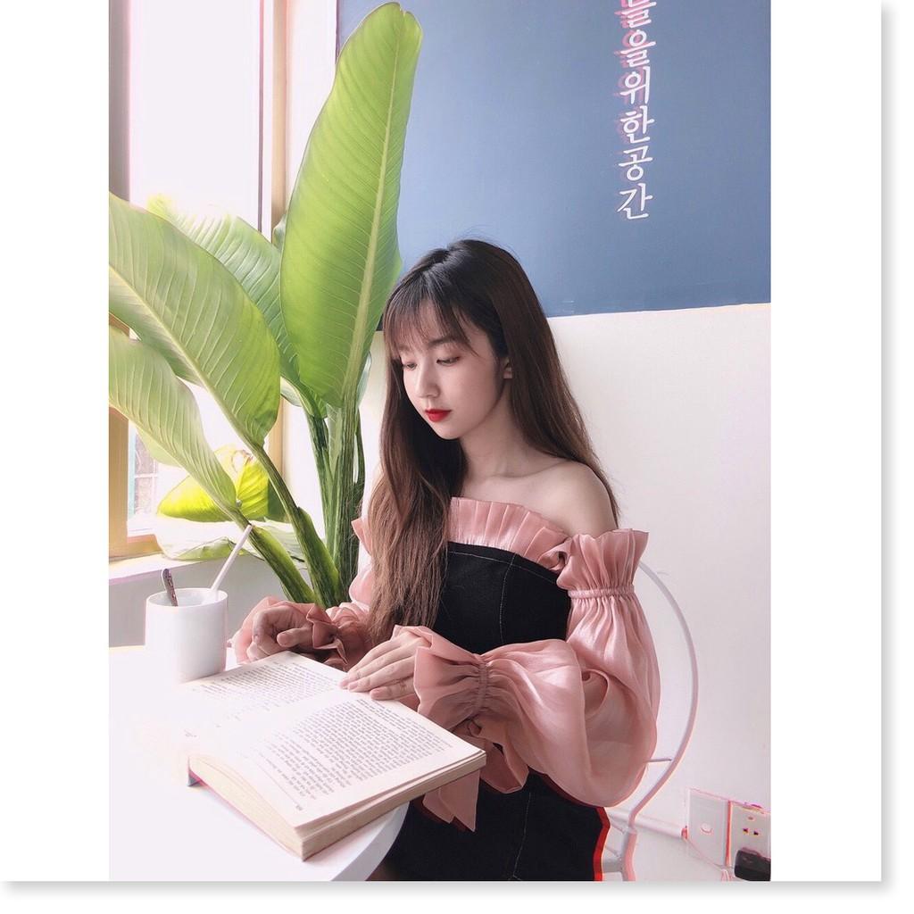 Đầm tay phồng trễ vai cực HOT