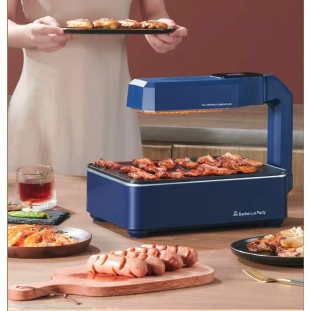 Bếp Nướng Điện Không Khói 360 độ Smokeless & BBQ Party LCD ️ FREESHIP ️