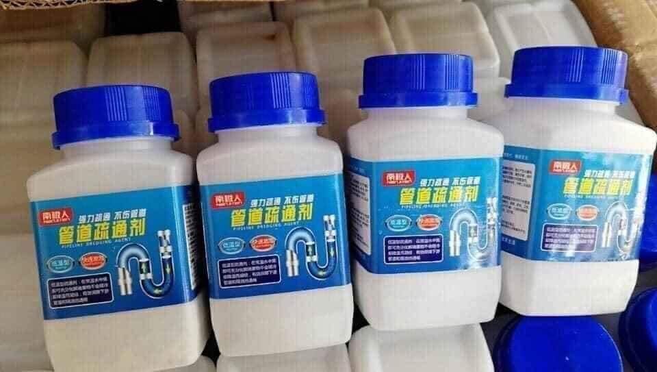 Combo 2 lọ bột thông cống, thông bồn cầu, thông tắc- 2342