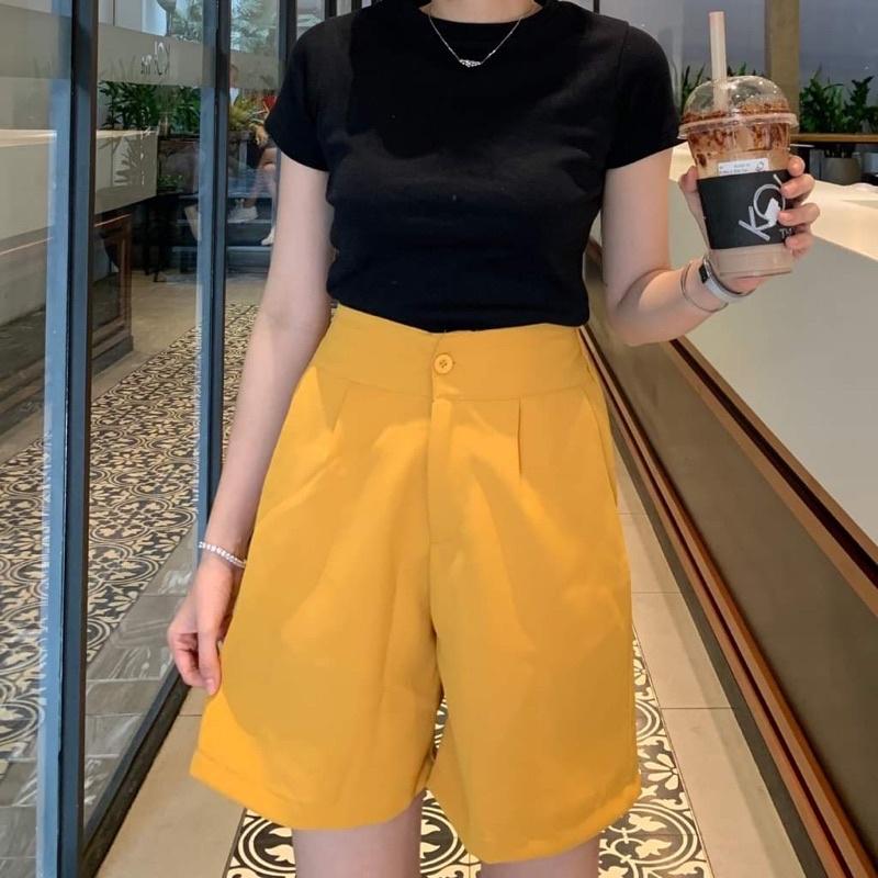 Quần ngố lửng kaki nữ