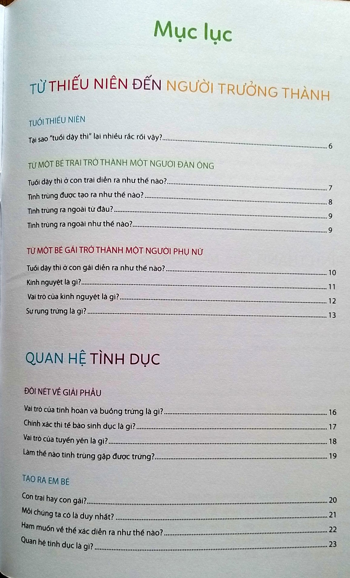 Những Bí Mật Con Muốn Biết
