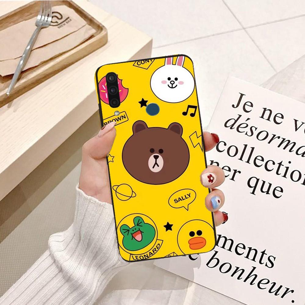 Ốp lưng dành cho điện thoại Vsmart Joy 2 Plus Silicon dẻo hình Gấu Brown Dễ Thương