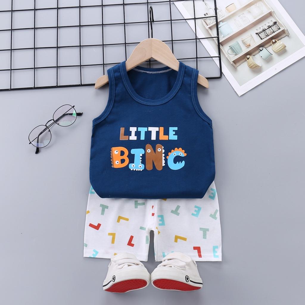 Đồ bộ bé trai Easy Baby từ 7-16kg, bộ quần áo bé trai chất vải cotton mềm mịn thoáng mát