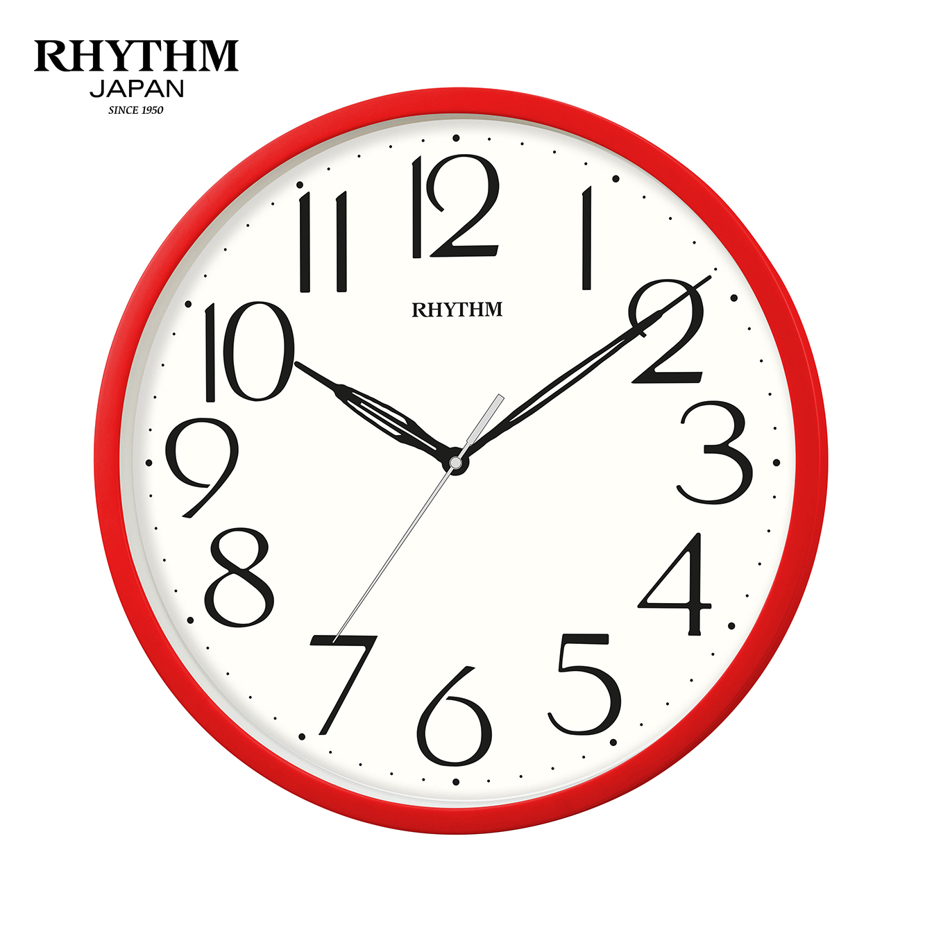 Đồng hồ Rhythm CMG623NR01- Kt 25.5 x 3.5cm, 470g, Vỏ nhựa. Dùng Pin.