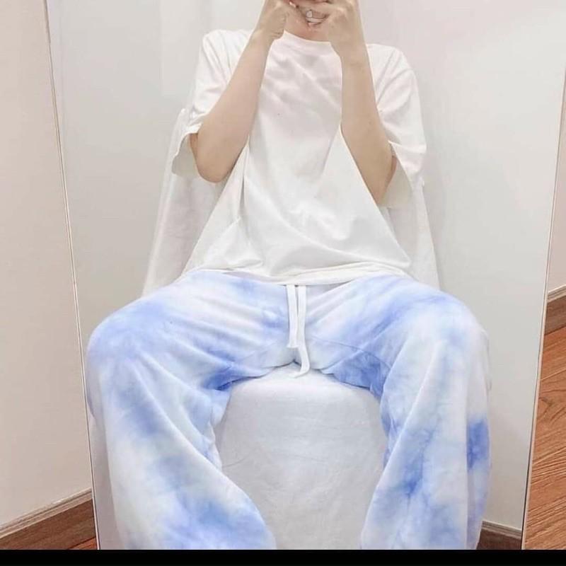 Quần Jogger Nam, Nữ Loang Màu Dài Ống Rộng Có Bo SIMPLE Ulzzang Unisex