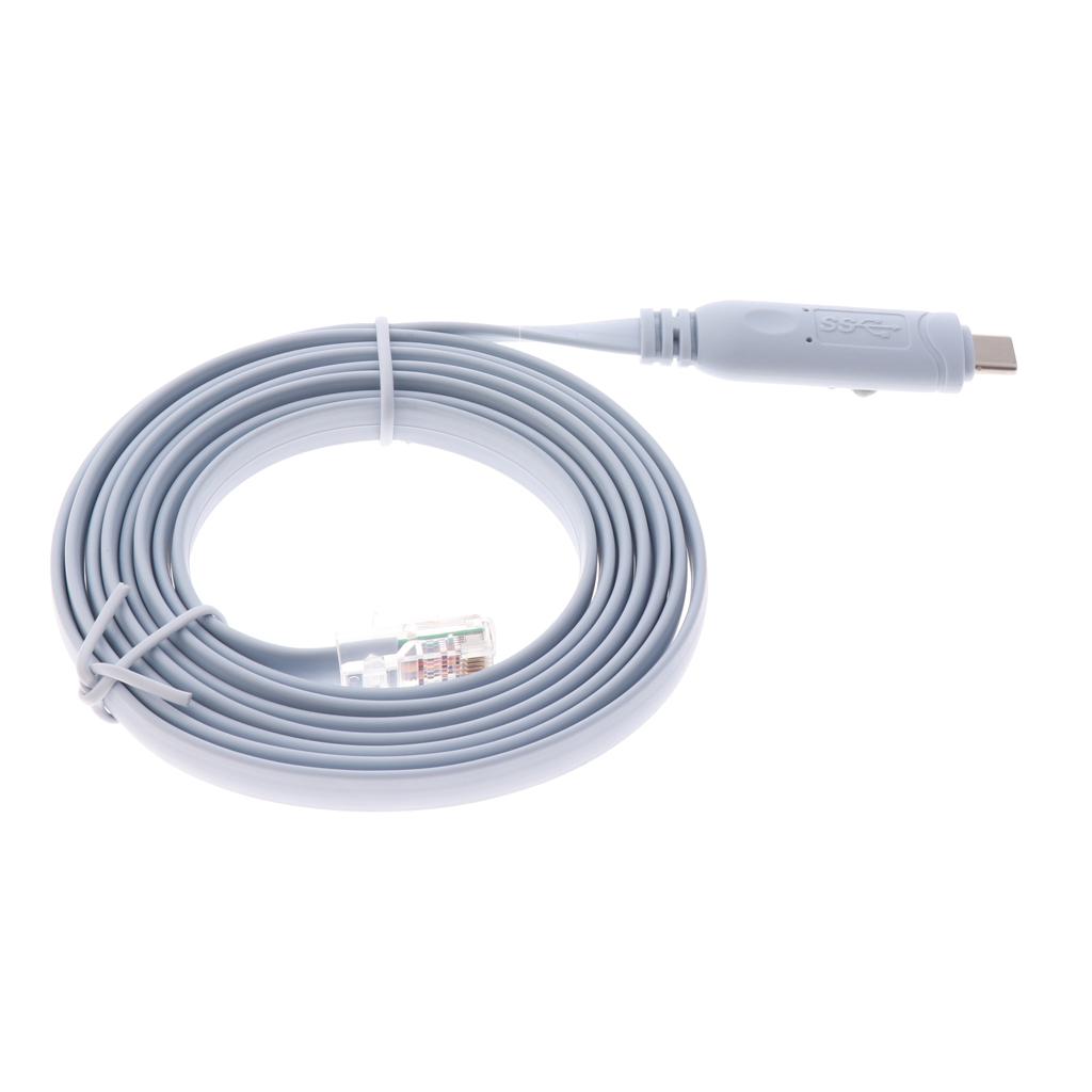 5.9ft USB Type-C 3.1 To Flat Adapter Console Cable For Cisco Router