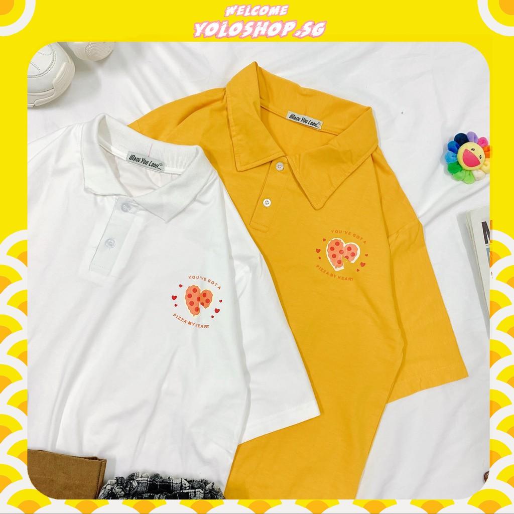 Polo áo thun có cổ UNISEX tay lỡ form rộng