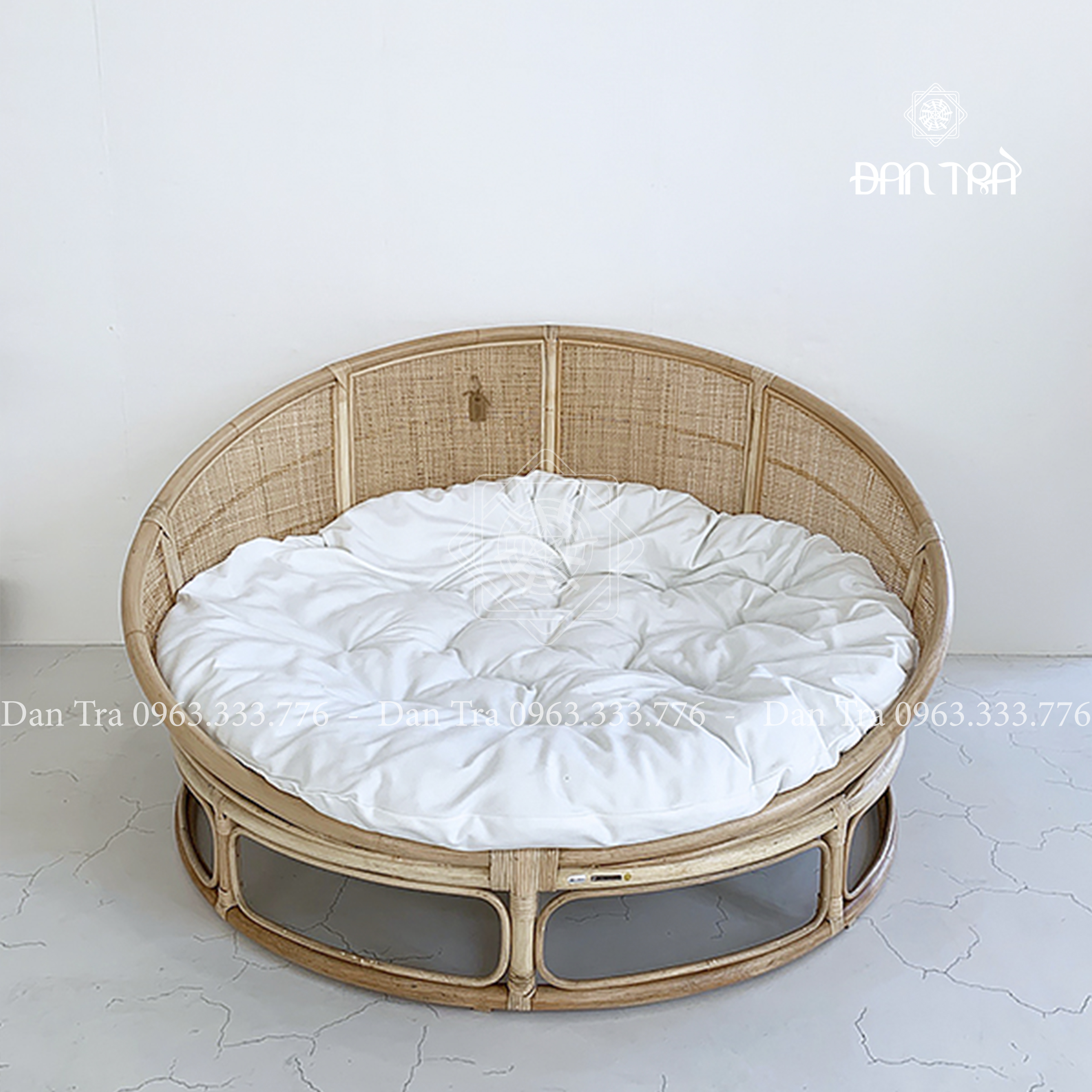 Ghế Mây Tròn Lười Thư Giãn- Ghế Mây Papasan Cách Tân Phong Cách Kiểu Hàn - Kích thước 1m4 form chuẩn truyền thống- Nội Thất Mây Tre Đan Gía Rẻ