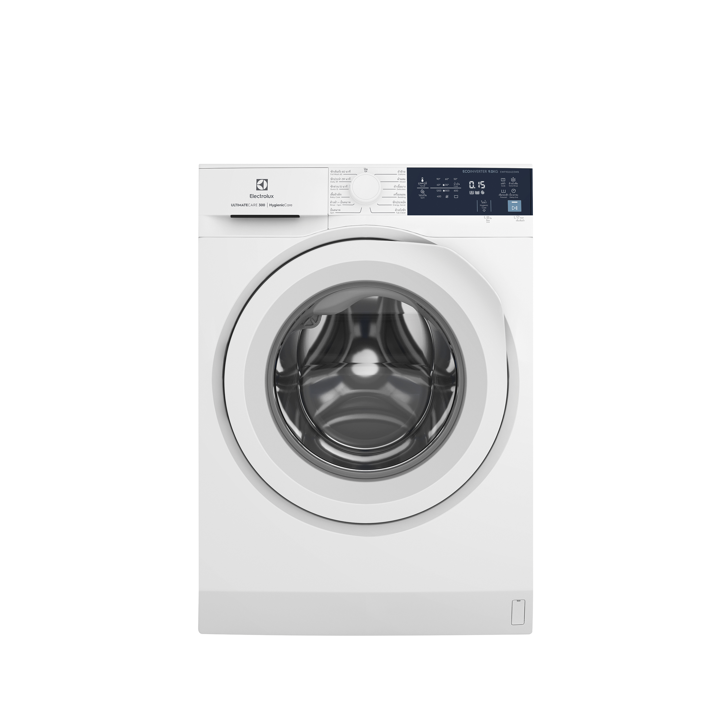 Máy giặt cửa trước Electrolux 9kg UltimateCare 300 - EWF9024D3WB - Giặt hiệu quả nhiều loại vải khác nhau, diệt 99.9% vi khuẩn, tiết kiệm điện hơn 50% [Hàng chính hãng]