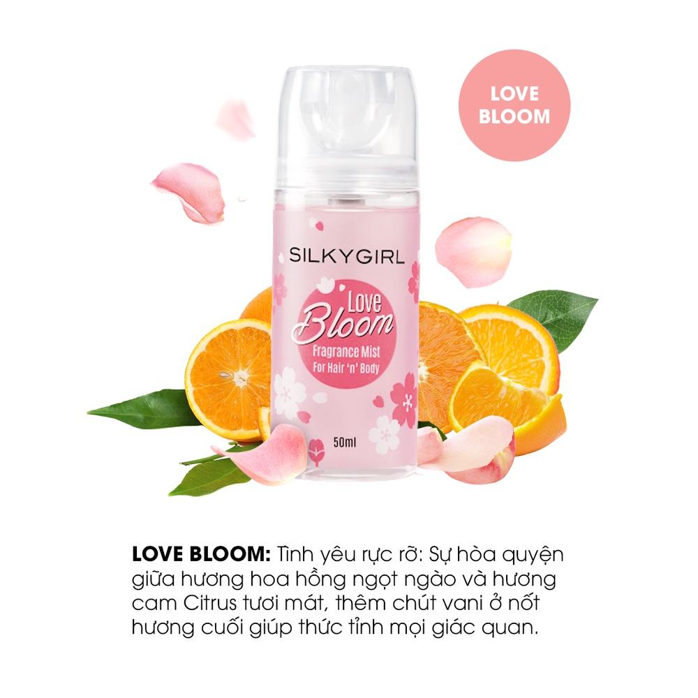 Combo 2 Xịt Thơm Silkygirl Body Mist Love Bloom + Floral Blush 50ml