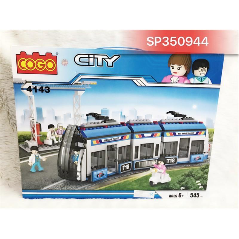 Đồ Chơi Hộp logo ráp trạm xe bus 545M , 4143