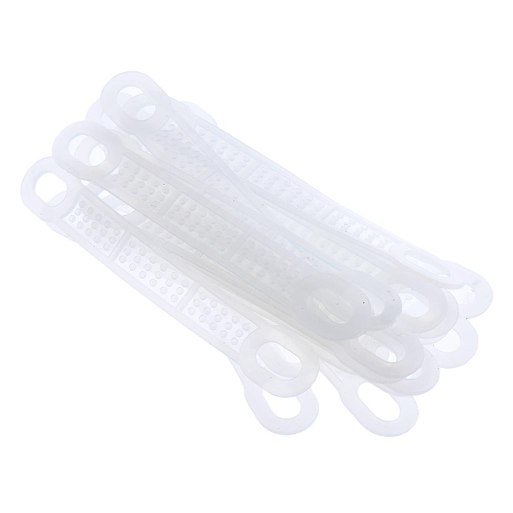 50Pcs Non-Slip Silicone Clothes Hanger Grips Clothing Hanger Strips