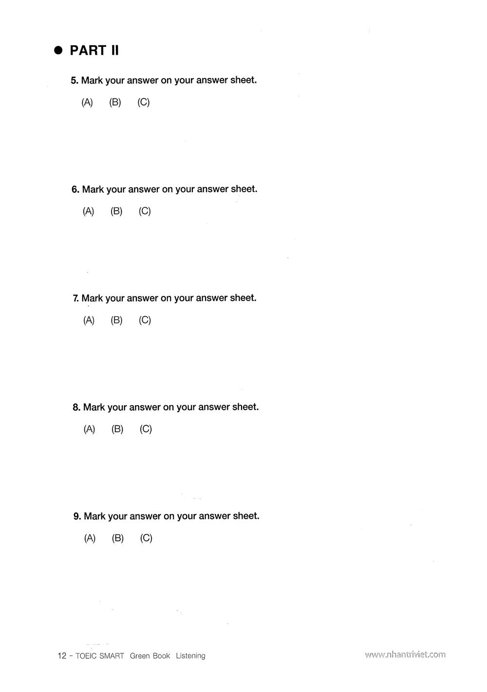 TOEIC Smart: Green Book - Listening