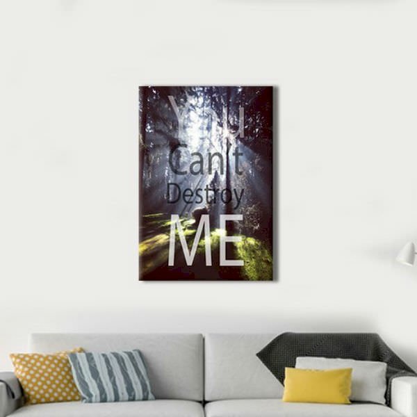 Tranh Tạo Động Lực "You Can't Destroy Me" W225
