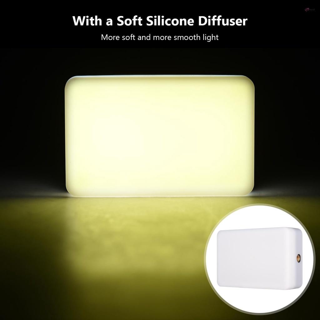 Đèn LED Chụp Ảnh Selfie Musd Andoer ST120 2500K-9000K CRI95+ Kèm Bộ Khuếch Tán 6 Màu