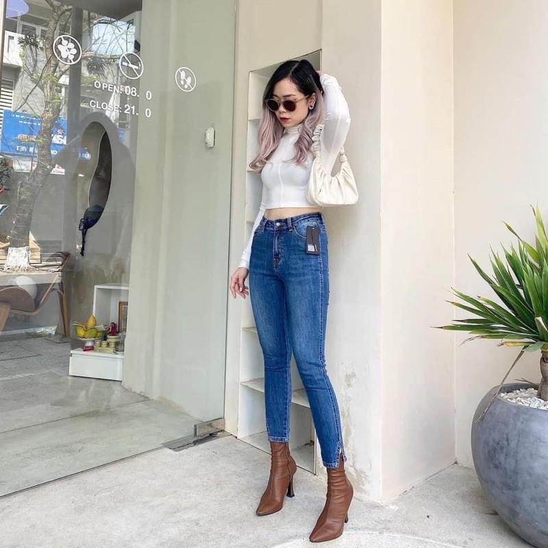 QUẦN SKINNY 9 TẤC XẺ LAI ĐỦ BA MAU