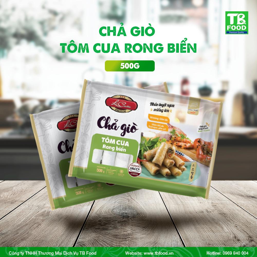 - CHẢ GIÒ TÔM CUA RONG BIỂN LC - 500G
