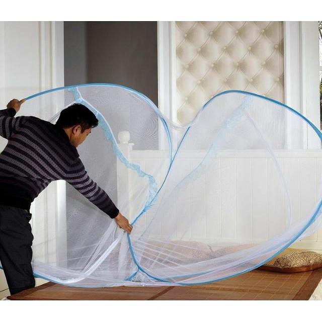 Màn chụp tự bung một cửa loại cỡ đại 1m8 x 2m tặng kèm bao đựng màn- Giao mầu ngẫu nhiên