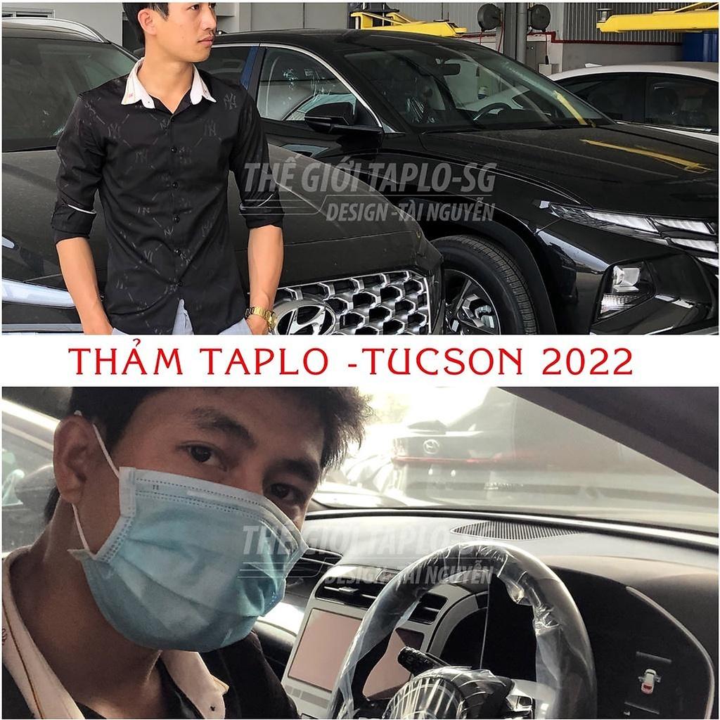 Thảm Taplo Chống Nắng ô tô dành cho Tucson đời 2022 da cacbon cao cấp chuẩn form Sang-Xịn-Mịn