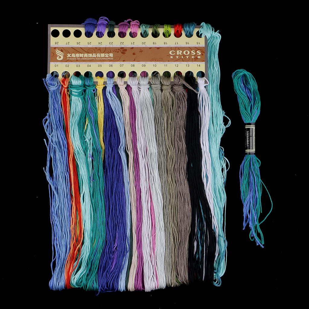 DIY Stamped Cross Stitch Kit Pre-Printed Sea Animals Pattern Embroidery Kits