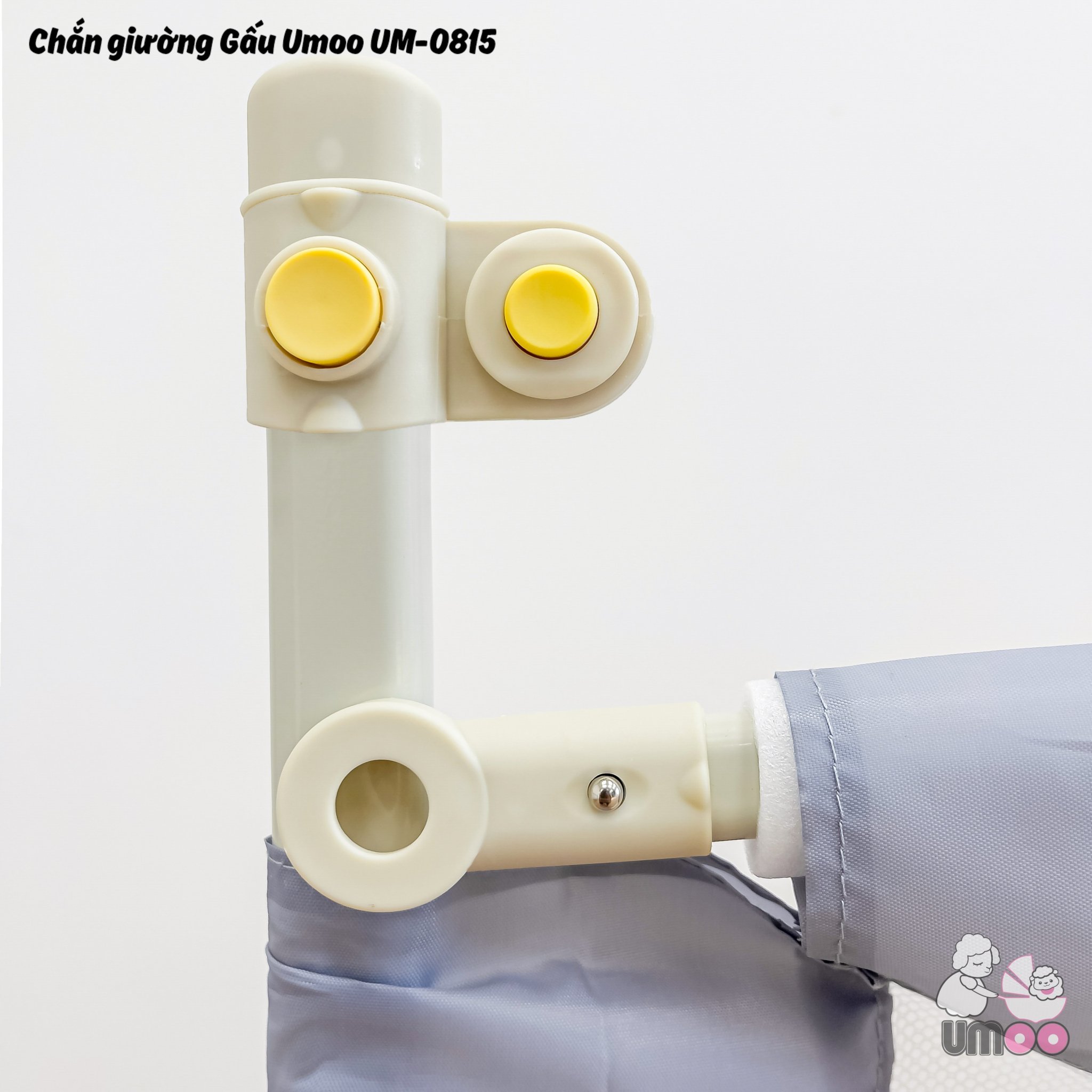 Thanh chắn giường cho Bé- 1m6- Màu Kem