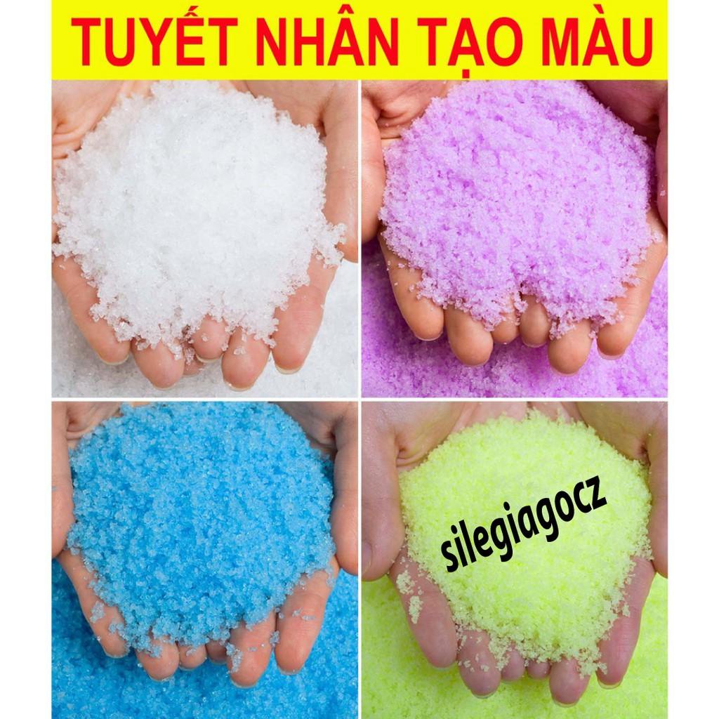 GÓI 25GR TUYẾT NHÂN TẠO NHIỀU MÀU siêu mịn làm cloud slime, gói 25 gram siêu nhiều Hàng xịn