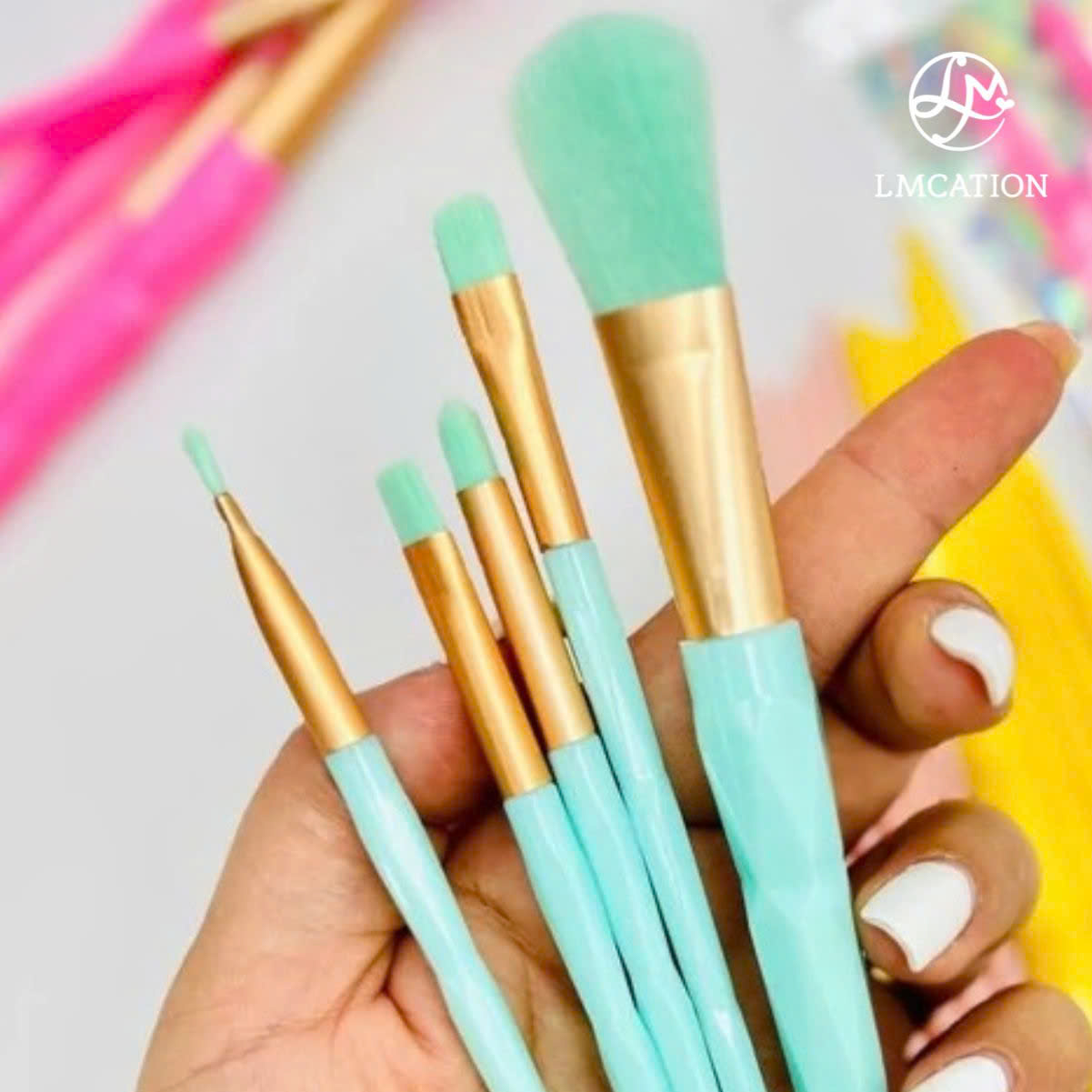 Set 5 Cây Cọ Trang Điểm Tiện Lợi, Nhỏ Gọn &amp; Dễ Dùng