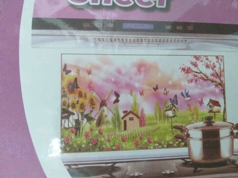 Bộ 4 Giấy dán bếp chịu nhiệt loại lớn 60x90cm - giao mẫu ngẫu nhiên