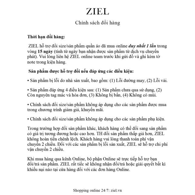 ZIEL Áo croptop chun eo