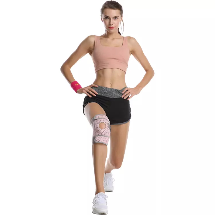 Bộ 2 bó bảo vệ đầu gối AOLIKES A-7912B Four spring sport knee support