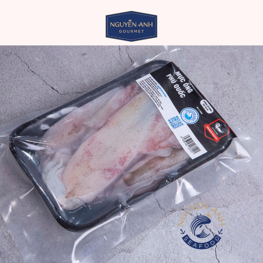 Mực Ống Làm Sạch Nguyên Anh đặc sản Phú Quốc 500g