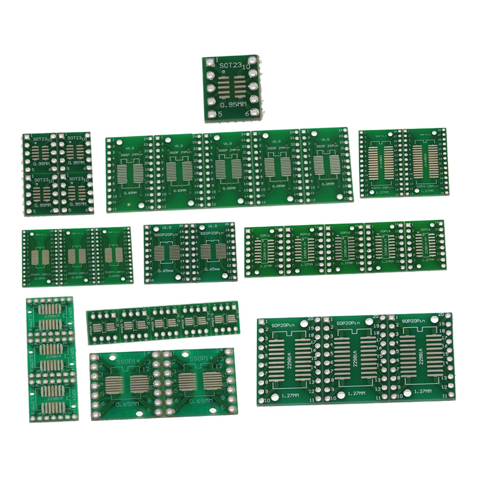 35Pcs High Quality USB Breakout Board IC Adapters Breakout Board USB Type Breakout Pinboard MIni Circuit Board