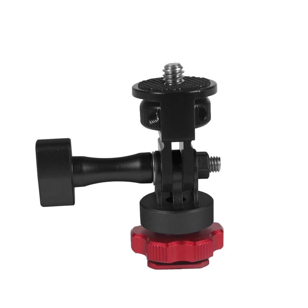 Giày Lạnh Xoay 360 Độ 1/4 "Gắn Chân Máy Camera Hành Động Bộ Chuyển Đổi Cho Giá Đỡ Đèn Màn Hình Cho GoPro 10 9 8 5 Cho DJI Action 2