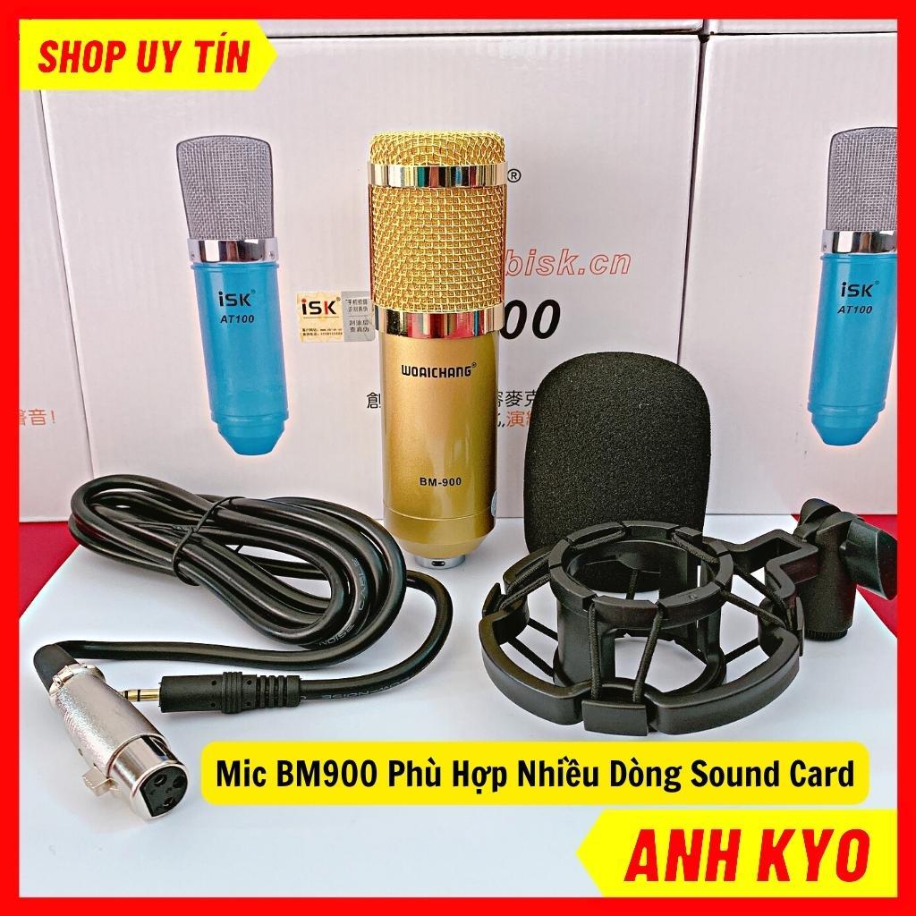 Mic Thu Âm LivesTream BM900 Với 4 Màu Chính Chất Liệu Hợp Kim Sang Trọng Kết Hợp Với Sound Card