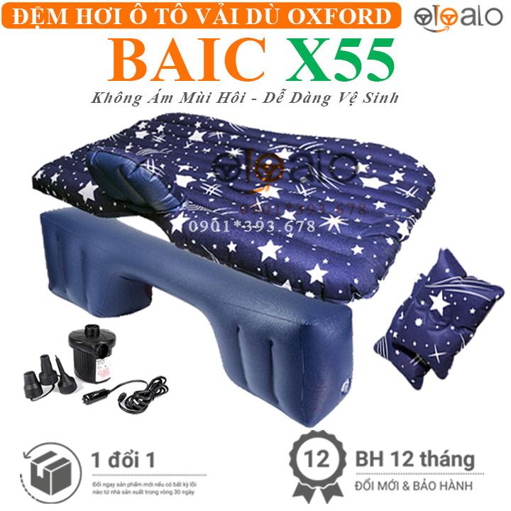 Đệm hơi ô tô BAIC X55 vải dù Oxford CAO CẤP họa tiết ngôi sao